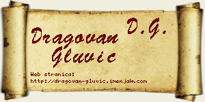 Dragovan Gluvić vizit kartica